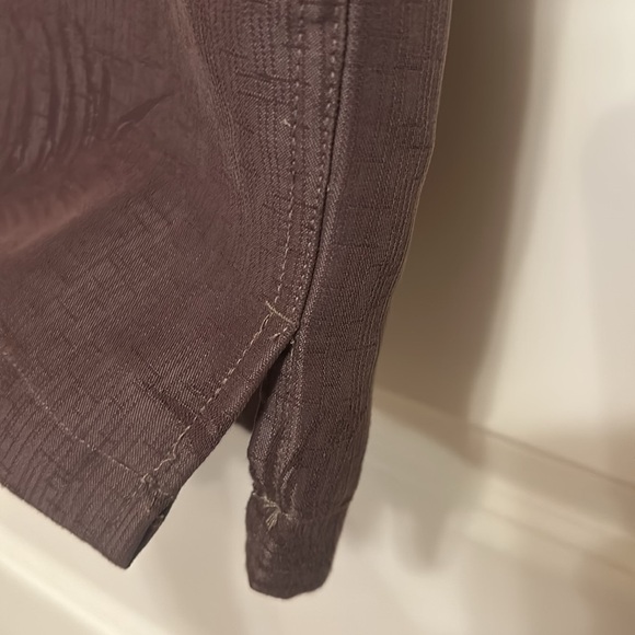 Woody’s Retro Lounge Brown Tropical Print Short  Sleeve Button down Shirt SZ Med - Picture 5 of 9